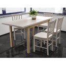 Стол обеденный SIGNAL ADAM кашемир/дуб кремона 90-125/65